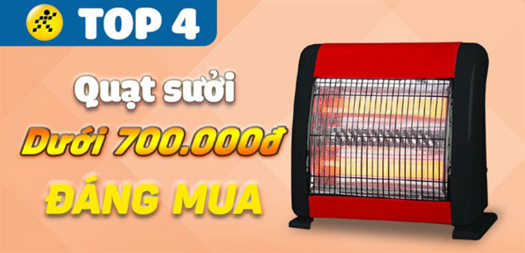 Top 4 quạt sưởi giá rẻ dưới 700.000đ đáng mua cho mùa đông giá rét này