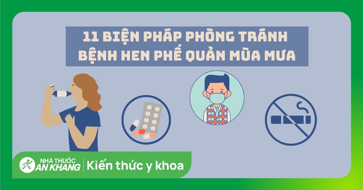 11 Biện pháp phòng tránh bệnh hen phế quản mùa mưa