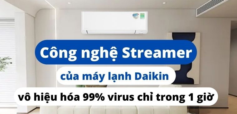 Công nghệ Streamer của máy lạnh Daikin vô hiệu hóa 99% virus chỉ trong 1 giờ