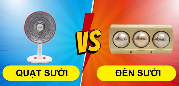 Nên mua đèn sưởi hay quạt sưởi cho mùa lạnh, loại nào tốt?