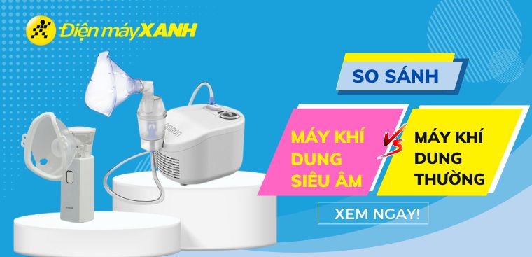 So sánh máy khí dung siêu âm và máy khí dung thông thường