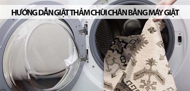 Hướng dẫn giặt thảm chùi chân bằng máy giặt đơn giản, hiệu quả