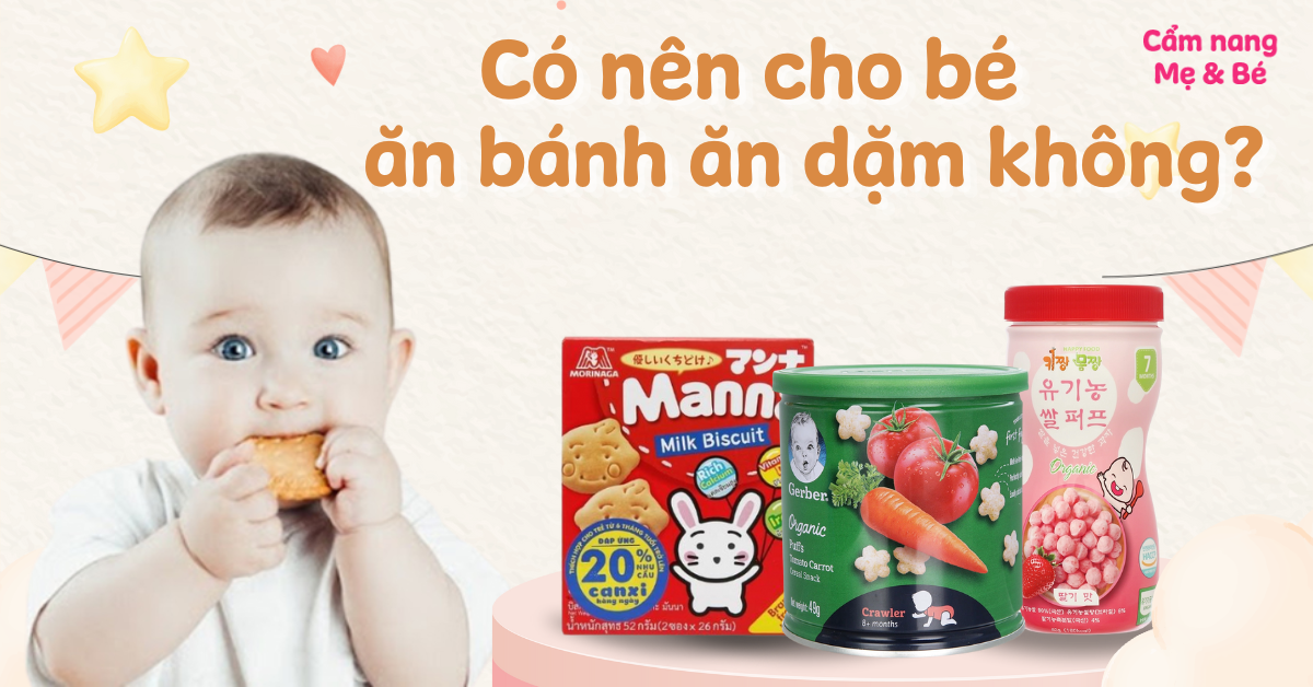 Có nên cho bé ăn bánh ăn dặm không? Khi nào nên cho bé ăn?