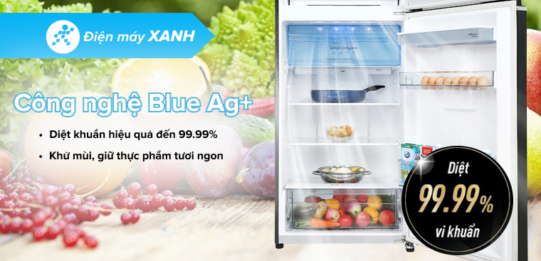 Công nghệ Blue Ag+ trên tủ lạnh Panasonic