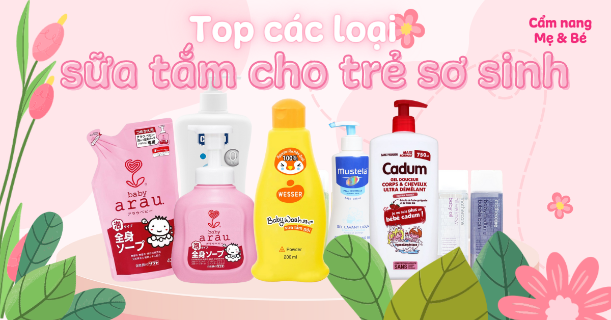 Top 16 sữa tắm cho trẻ sơ sinh tốt, được tìm kiếm nhiều nhất