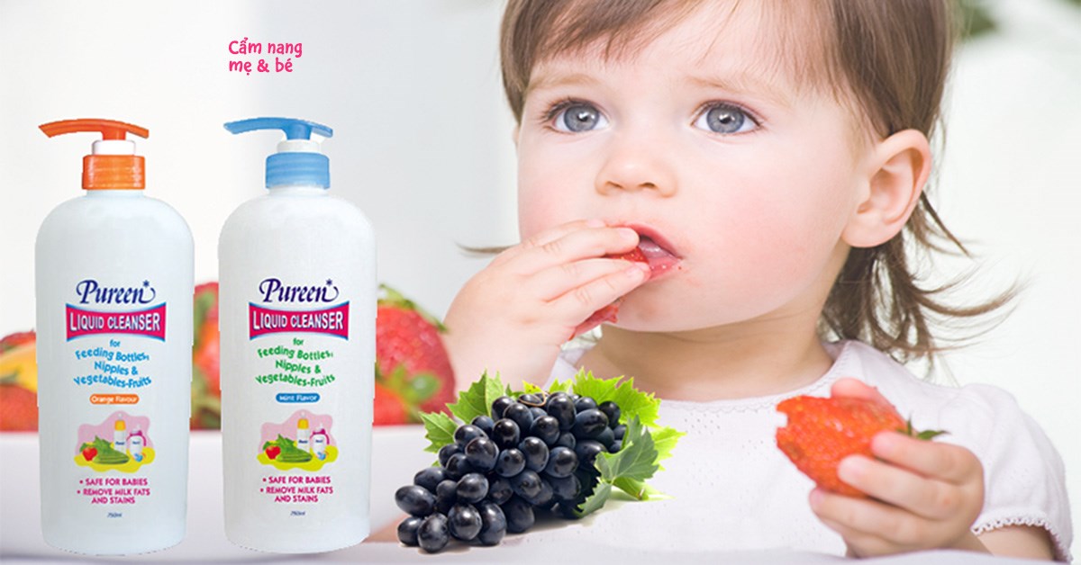 Nước rửa bình sữa Pureen có tốt không? Có có đảm bảo an toàn cho bé không?