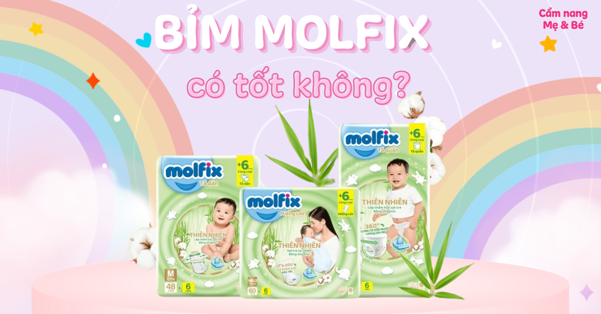 Review bỉm Molfix có tốt không? Có các ưu nhược điểm gì?