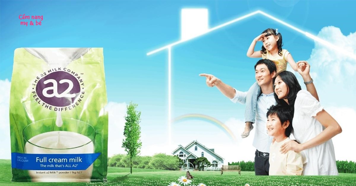 Cách pha sữa A2 Úc nguyên kem dạng bột đúng chuẩn cho bé