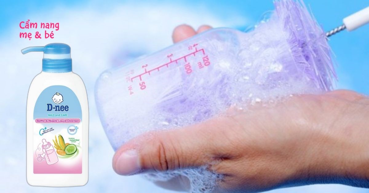 Cách phân biệt nước rửa bình sữa Dnee giả, đảm bảo an toàn cho bé