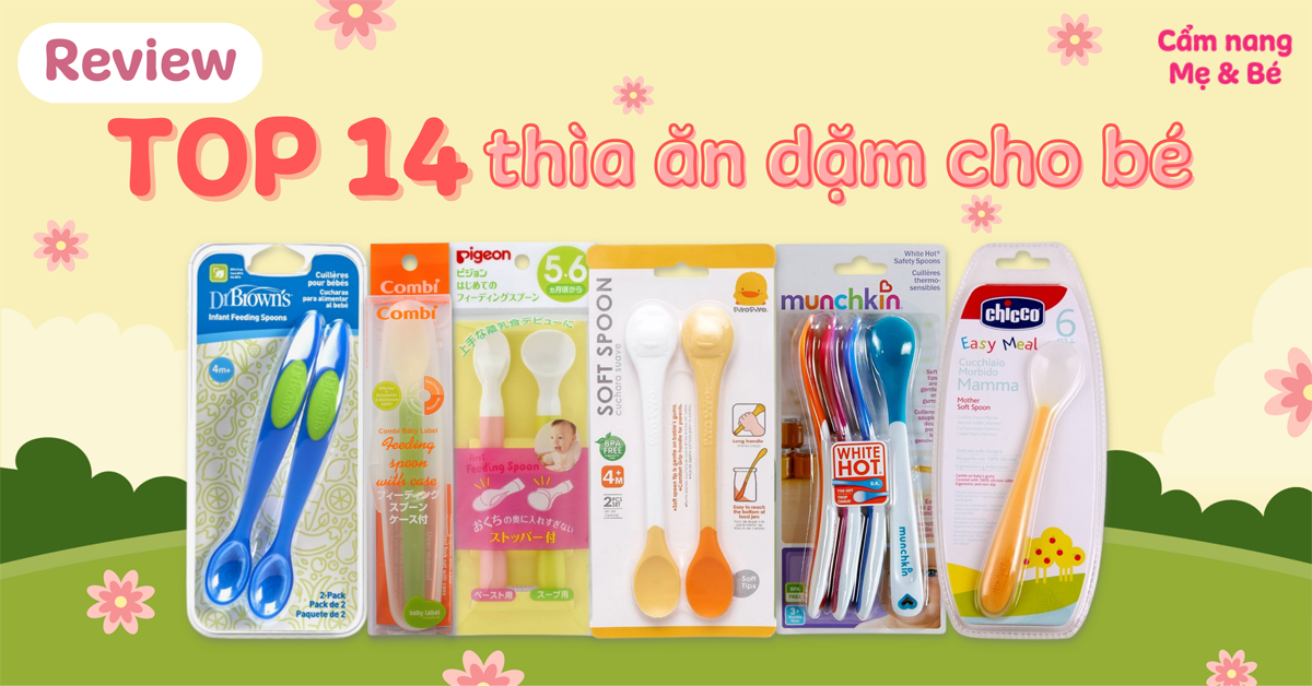 Review top 14 thìa ăn dặm cho bé tốt, được ưa chuộng nhất 2023
