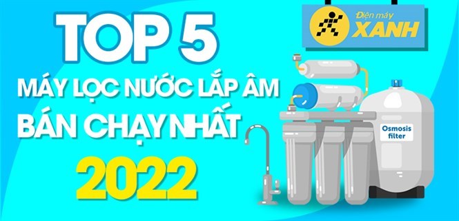 Top 5 máy lọc nước lắp âm bán chạy nhất năm 2022 tại Điện máy XANH