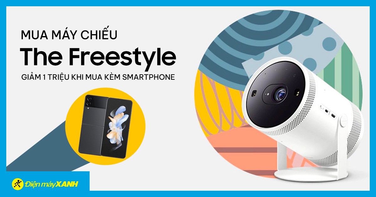 Tặng suất mua Máy chiếu Samsung SP-LSP3 giảm ngay 1 triệu khi mua kèm Điện thoại, TV Samsung