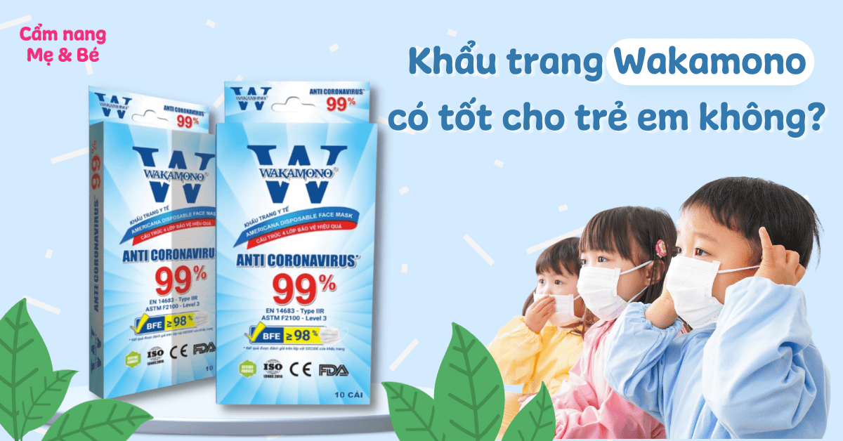 Khẩu trang Wakamono có tốt cho trẻ em không: Gồm bao nhiêu loại? Giá bao nhiêu?