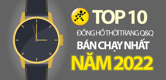 Top 10 đồng hồ thời trang Q&Q bán chạy nhất năm 2022 tại Điện máy XANH