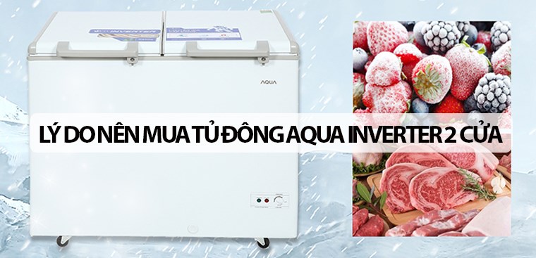 6 lý do nên mua tủ đông Aqua Inverter 2 cửa bạn nên biết