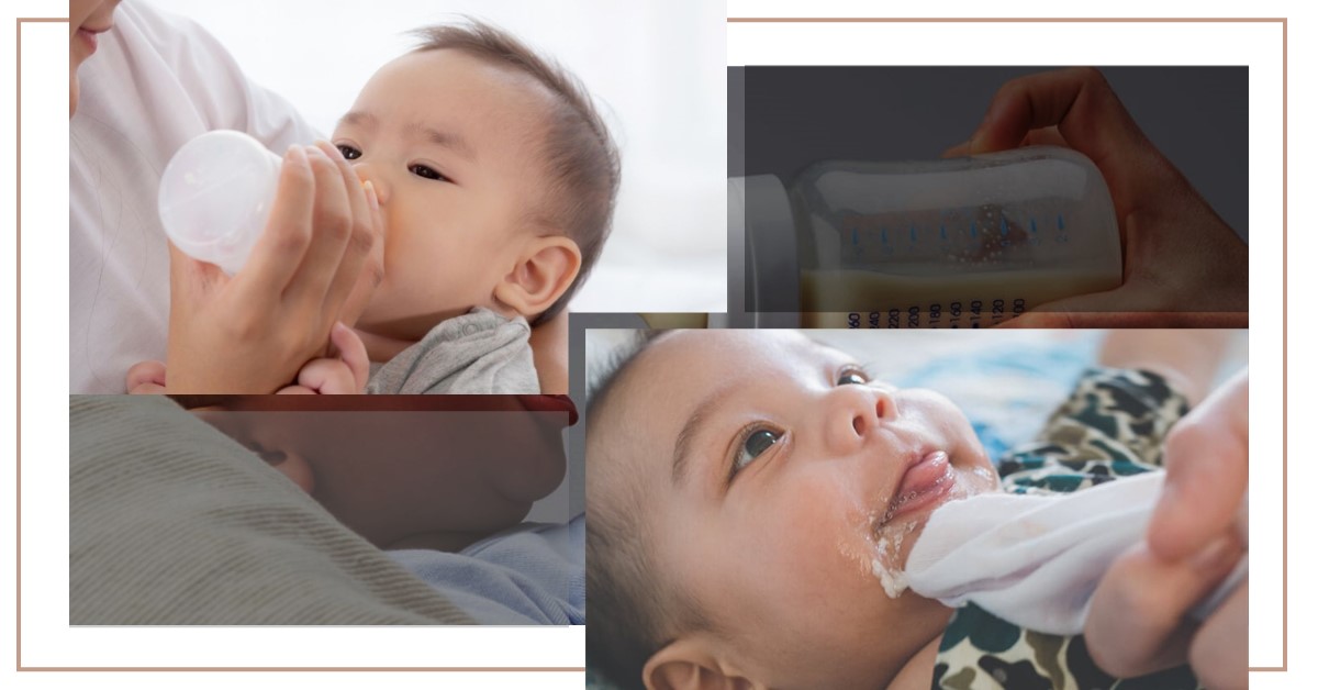 Mẹo khắc phục khi thấy bé uống sữa công thức bị nôn