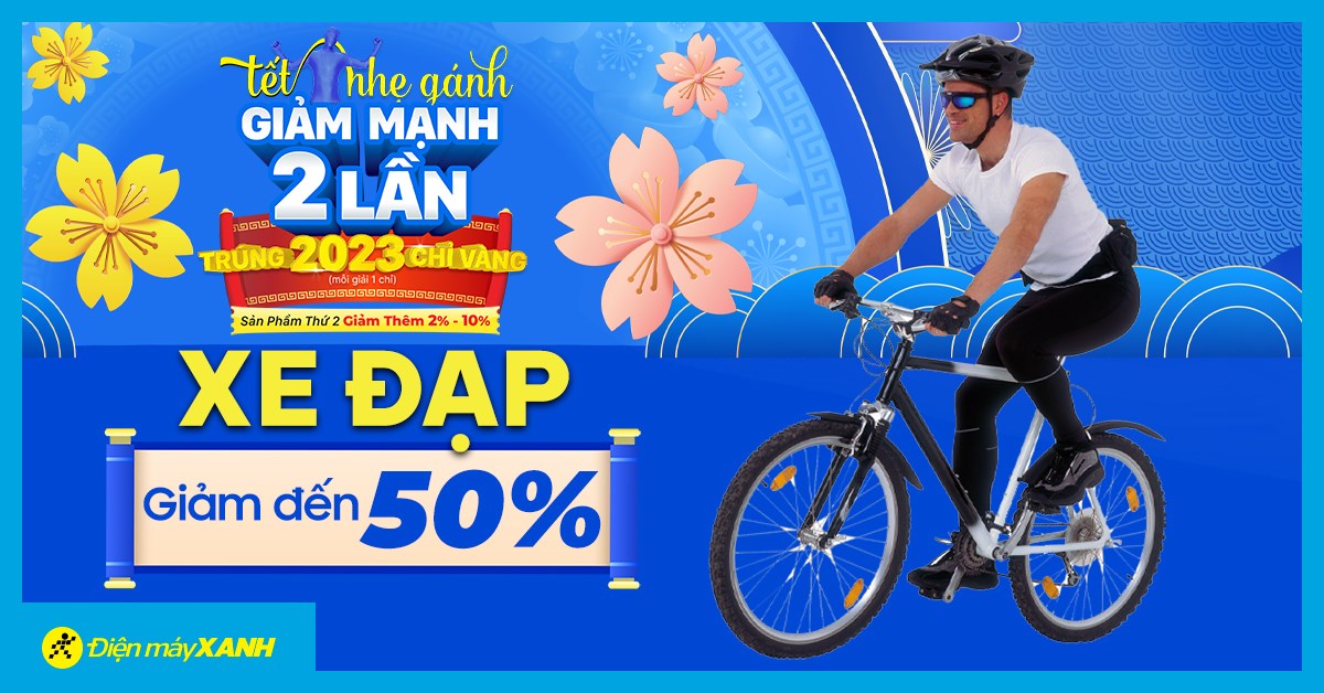Tết nhẹ gánh xe đạp giảm mạnh 2 lần đến 50%