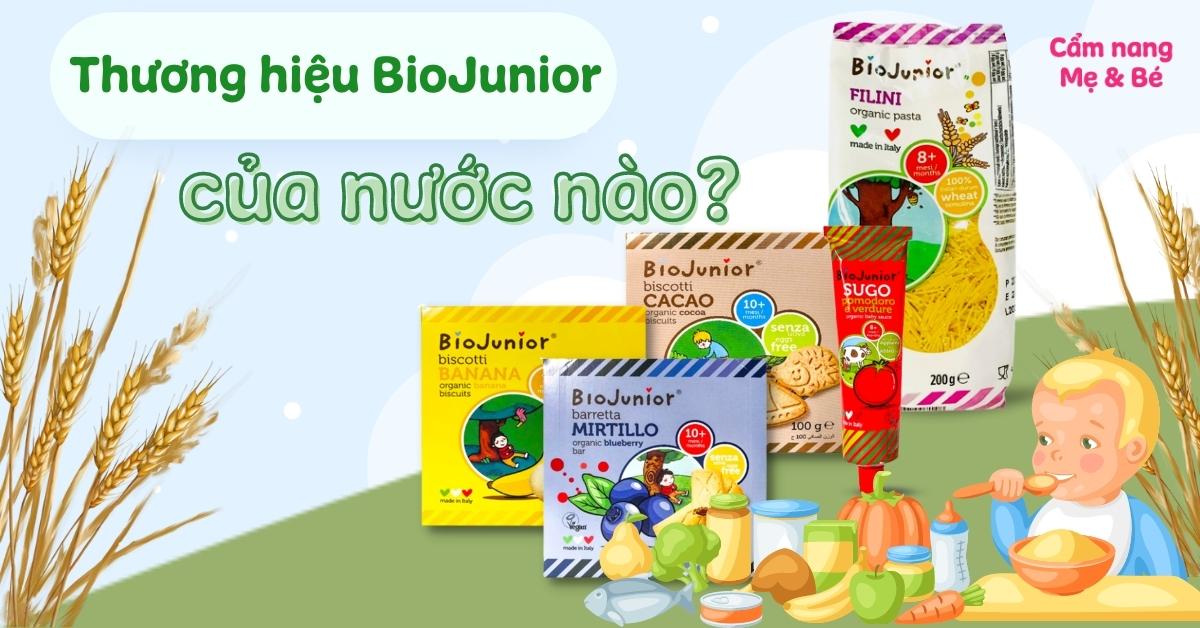 Thương hiệu ăn dặm BioJunior của nước nào? Các sản phẩm của Bio Junior