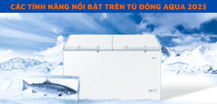 Tổng hợp các tính năng nổi bật trên tủ đông Aqua 2023