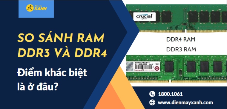 So sánh RAM DDR3 và DDR4. Điểm khác biệt là ở đâu?