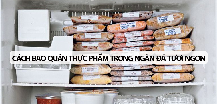 Cách bảo quản thực phẩm trong ngăn đá luôn tươi ngon và giữ được lâu