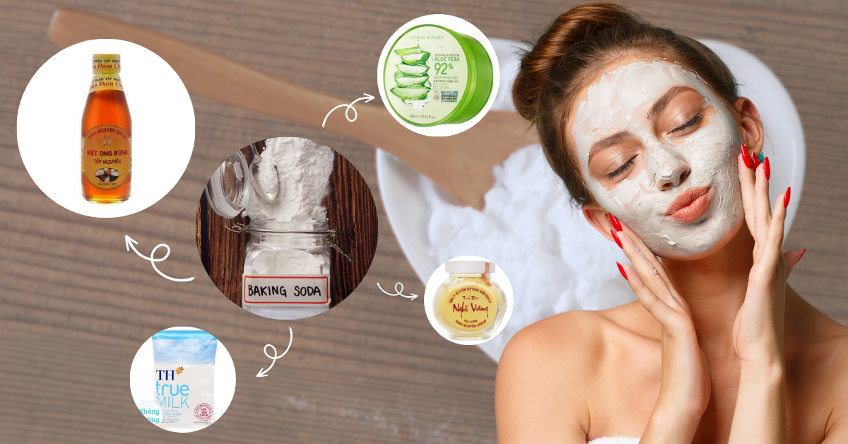Bật mí 15 cách làm mặt nạ baking soda giúp dưỡng da mịn màng tại nhà
