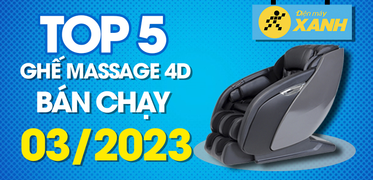 Top 6 ghế massage 4D bán chạy tại Điện máy XANH