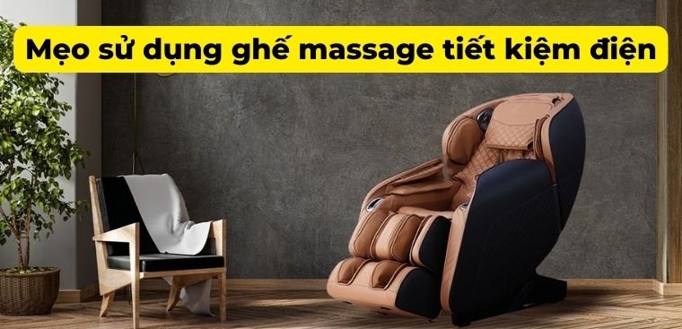 Sử dụng ghế massage có tốn điện không? Mẹo sử dụng ghế tiết kiệm điện