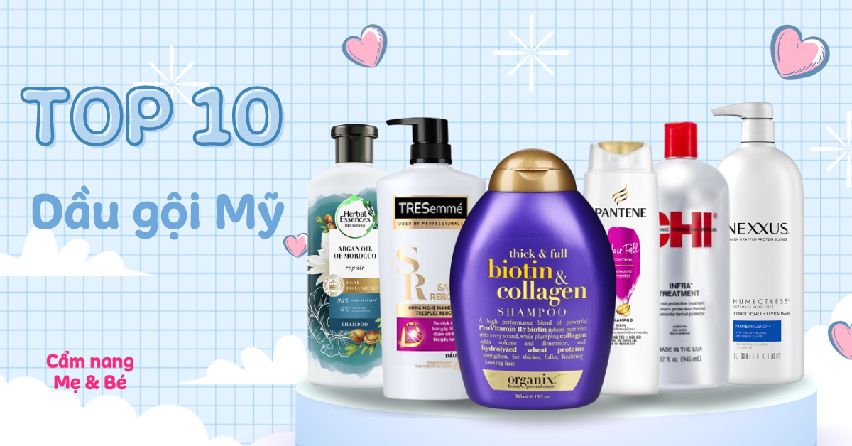 Top 10 thương hiệu dầu gội của Mỹ nổi tiếng được yêu thích ở Việt Nam