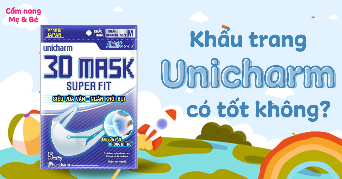 Khẩu trang Unicharm có tốt không? Của nước nào? Giá bao nhiêu?