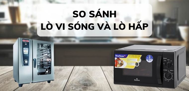 So sánh lò vi sóng và lò hấp, nên mua loại nào?