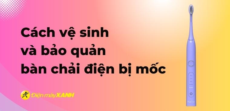 Cách vệ sinh và bảo quản bàn chải điện bị mốc chi tiết