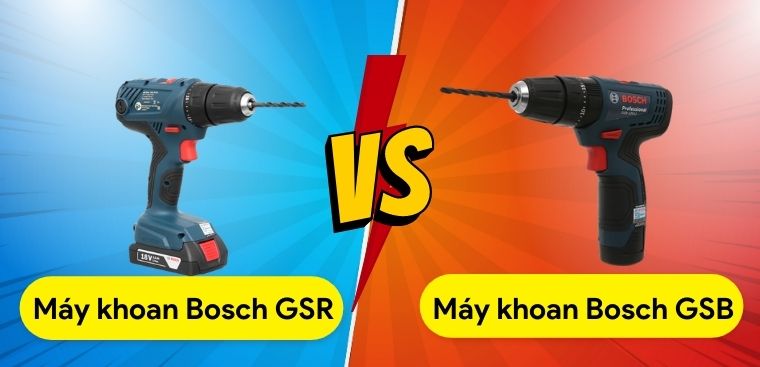 So sánh hai mã máy khoan Bosch GSB và GSR. Loại nào tốt hơn?