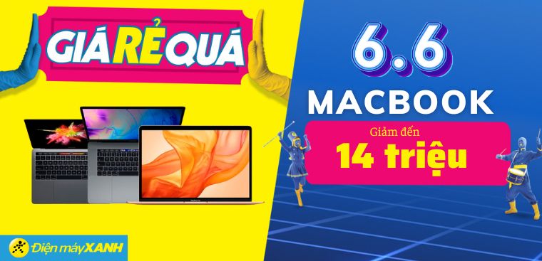 Giá Rẻ Quá: Macbook SALE BÙNG NỔ tới 14 triệu, chốt đơn ngay!