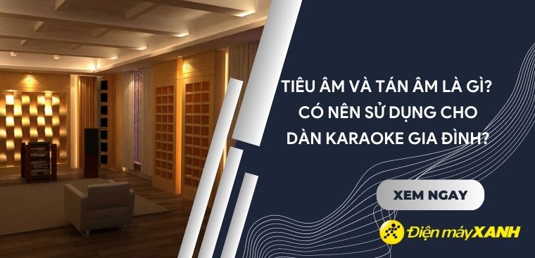 Tiêu âm và tán âm là gì? Có nên sử dụng cho dàn karaoke gia đình không?
