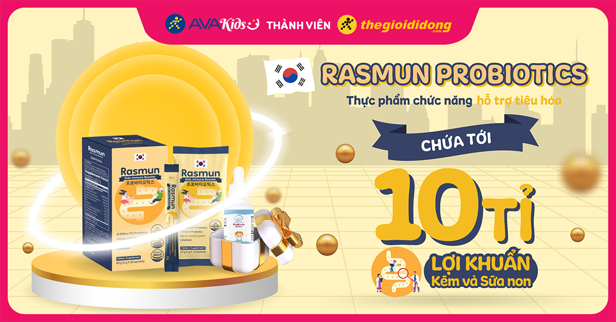 Men vi sinh Rasmun Probiotics có tốt không? Cách sử dụng hiệu quả