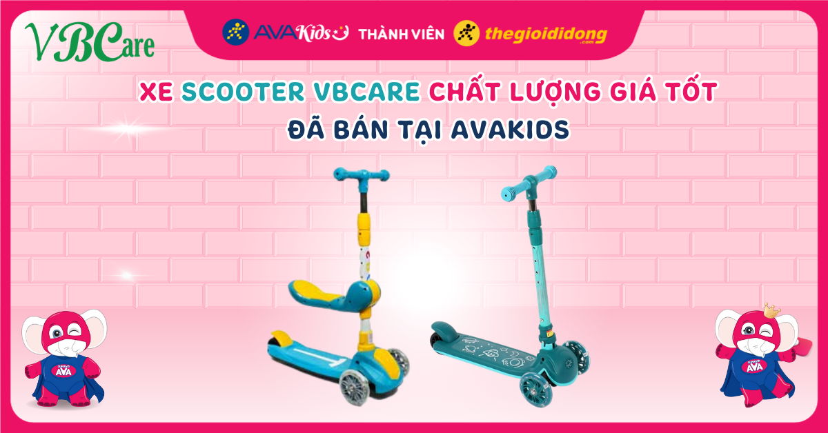Xe scooter Vbcare chất lượng giá tốt đã bán tại AVAKIDS. Nhanh tay sắm ngay cho bé yêu!