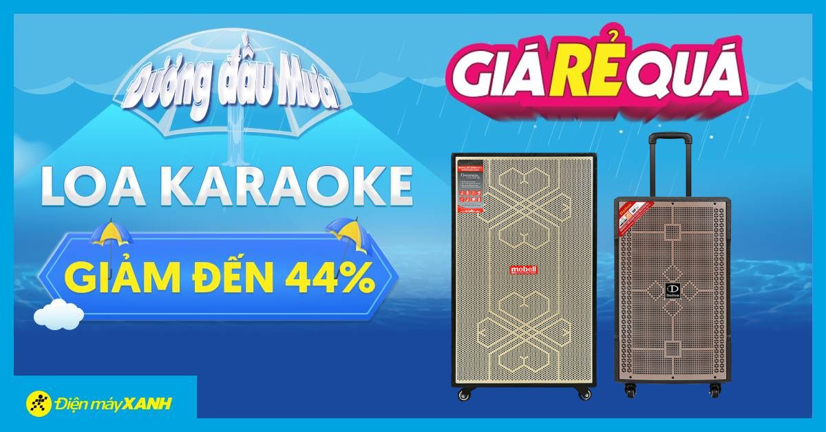 Loa karaoke giảm MẠNH tới 44% - Giá Rẻ Quá, ca hát thả ga mùa mưa này!