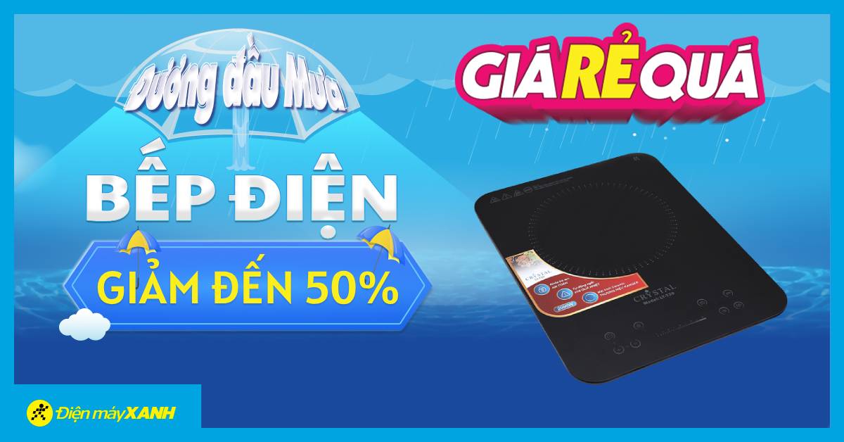 Bếp điện giảm SỐC tới 50% - Giá Rẻ Quá, ghé Điện máy XANH mua ngay!