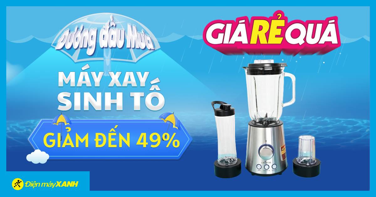 Chào tháng 8, máy xay sinh tố ưu đãi KHỦNG tới 49% - Giá Rẻ Quá, chốt đơn ngay!