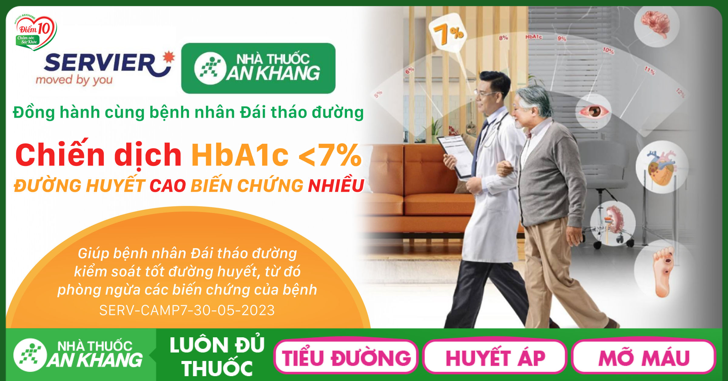 Servier và Nhà thuốc An Khang đồng hành vì bệnh nhân đái tháo đường Việt Nam!