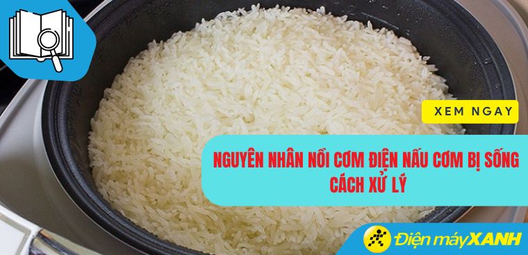 Nguyên nhân nồi cơm điện nấu cơm bị sống và cách xử lý