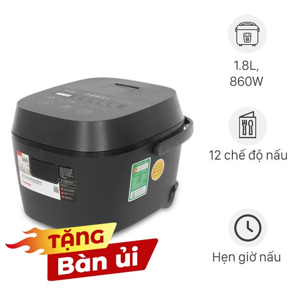 Nồi cơm điện tử Toshiba 1.8 lít RC-18DR5UVN(H)