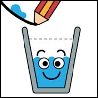 Happy Glass - Đổ nước vào ly