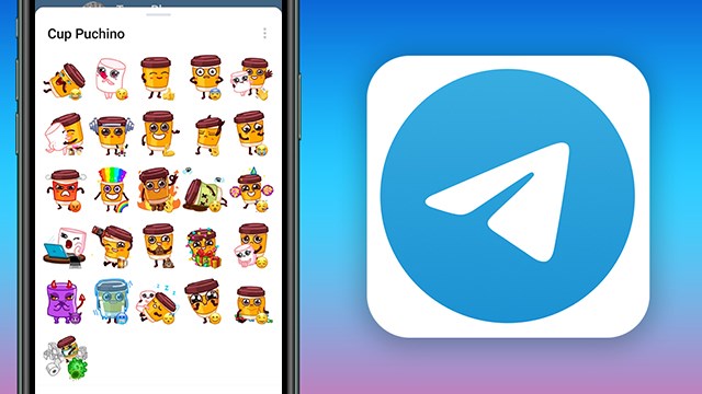 Tìm kiếm những sticker đáng yêu trên Telegram/Sử dụng mẫu nhãn dán dễ thương trên Telegram được không?