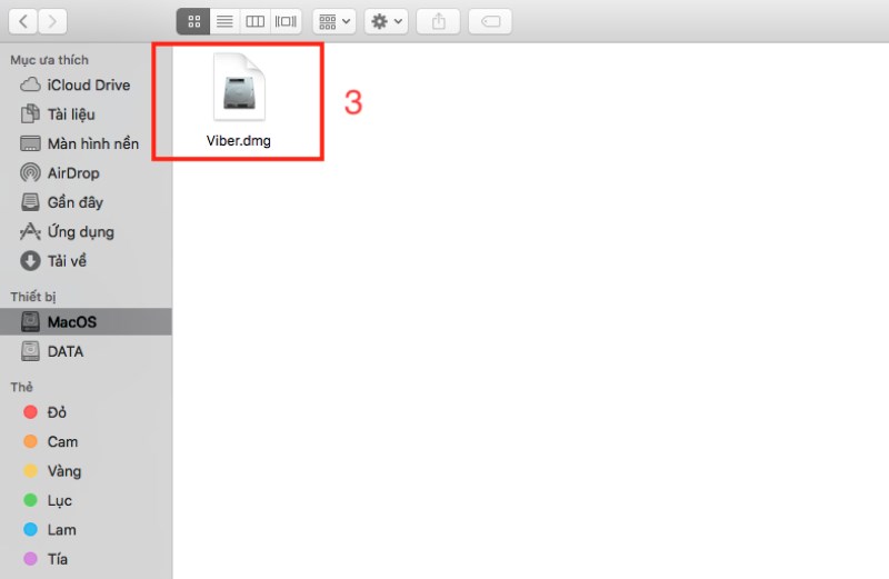 Nhấn v&agrave;o file vừa tải để c&agrave;i đặt Viber.