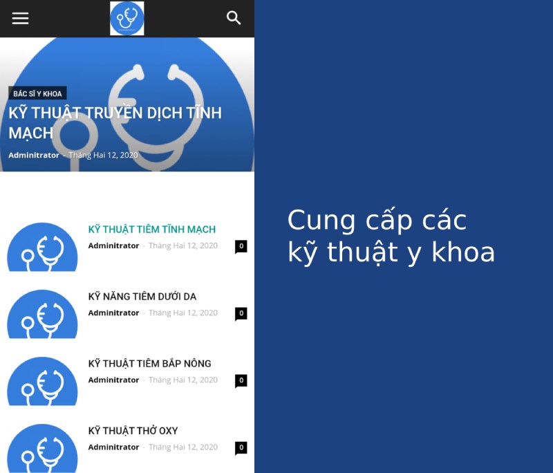 T&agrave;i liệu y khoa cung cấp c&aacute;c kỹ thuật y khoa.