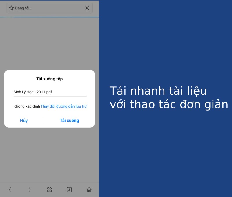 Tải nhanh t&agrave;i liệu với thao t&aacute;c đơn giản tr&ecirc;n ứng dụng T&agrave;i liệu y khoa.