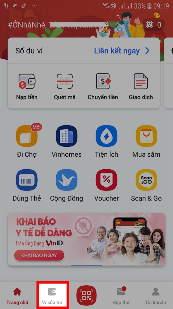 Chọn ví của tôi