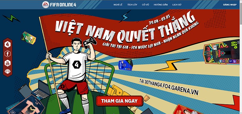 Bước 1: Truy cập trang web sự kiện tại đây